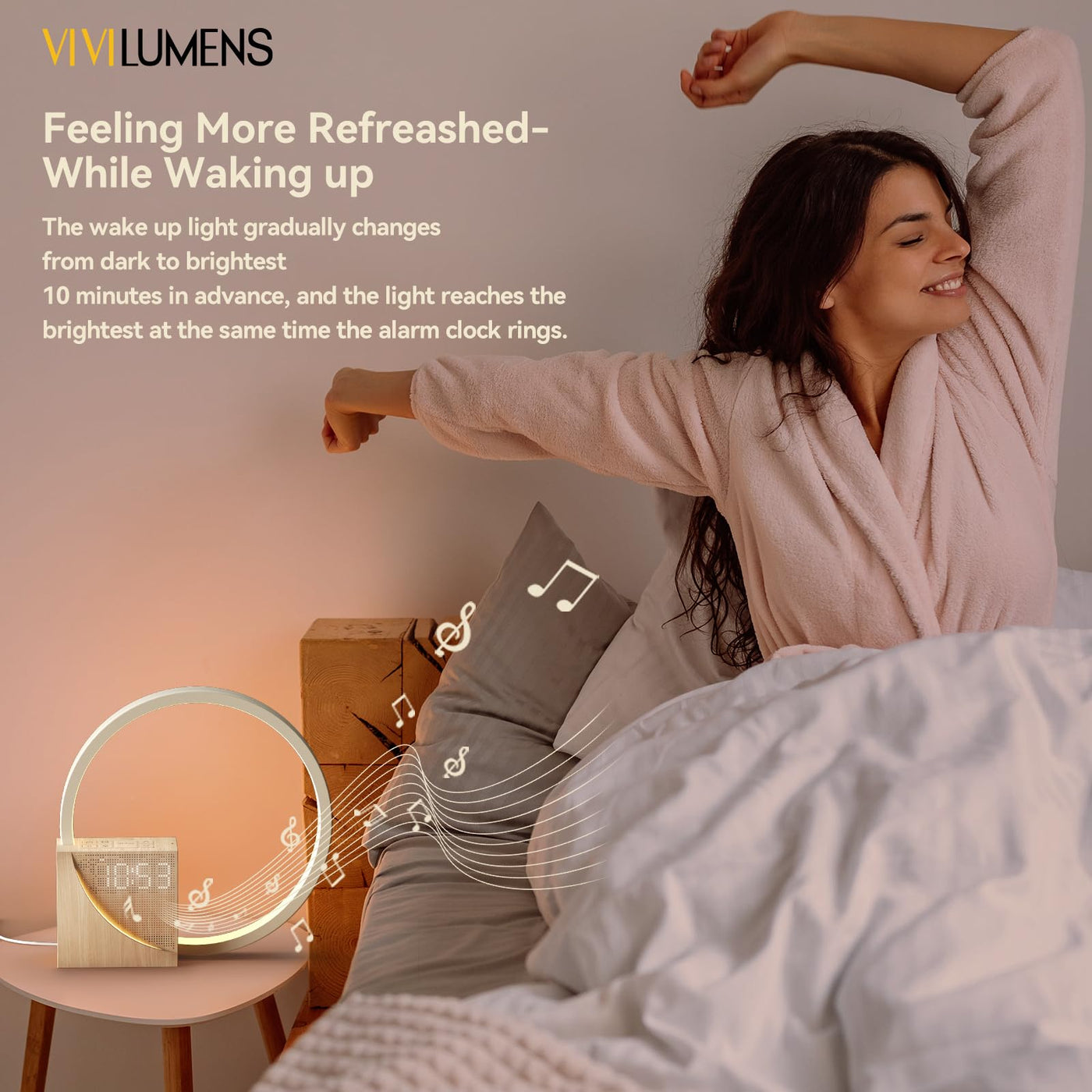 Vivilumens Sunrise Alarm Clock Wake-Up Light