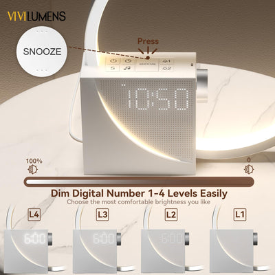 Vivilumens Sunrise Alarm Clock Wake-Up Light